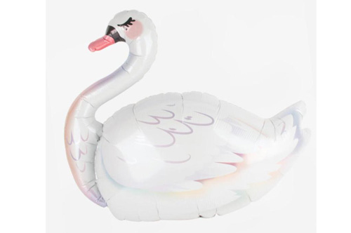 Graceful Swan Supershape Mylar Balloon